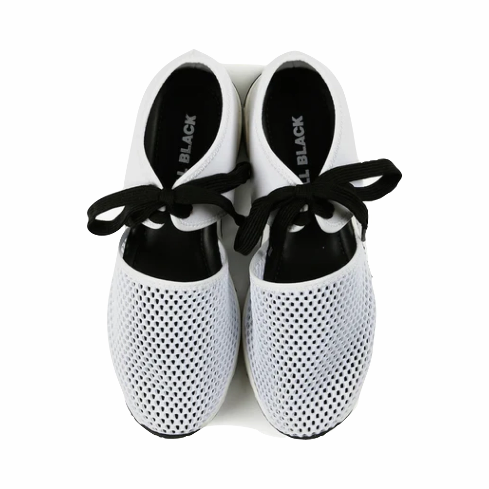No Rub Range Jog All Black Women's Amazing Mesh Sneaker in White