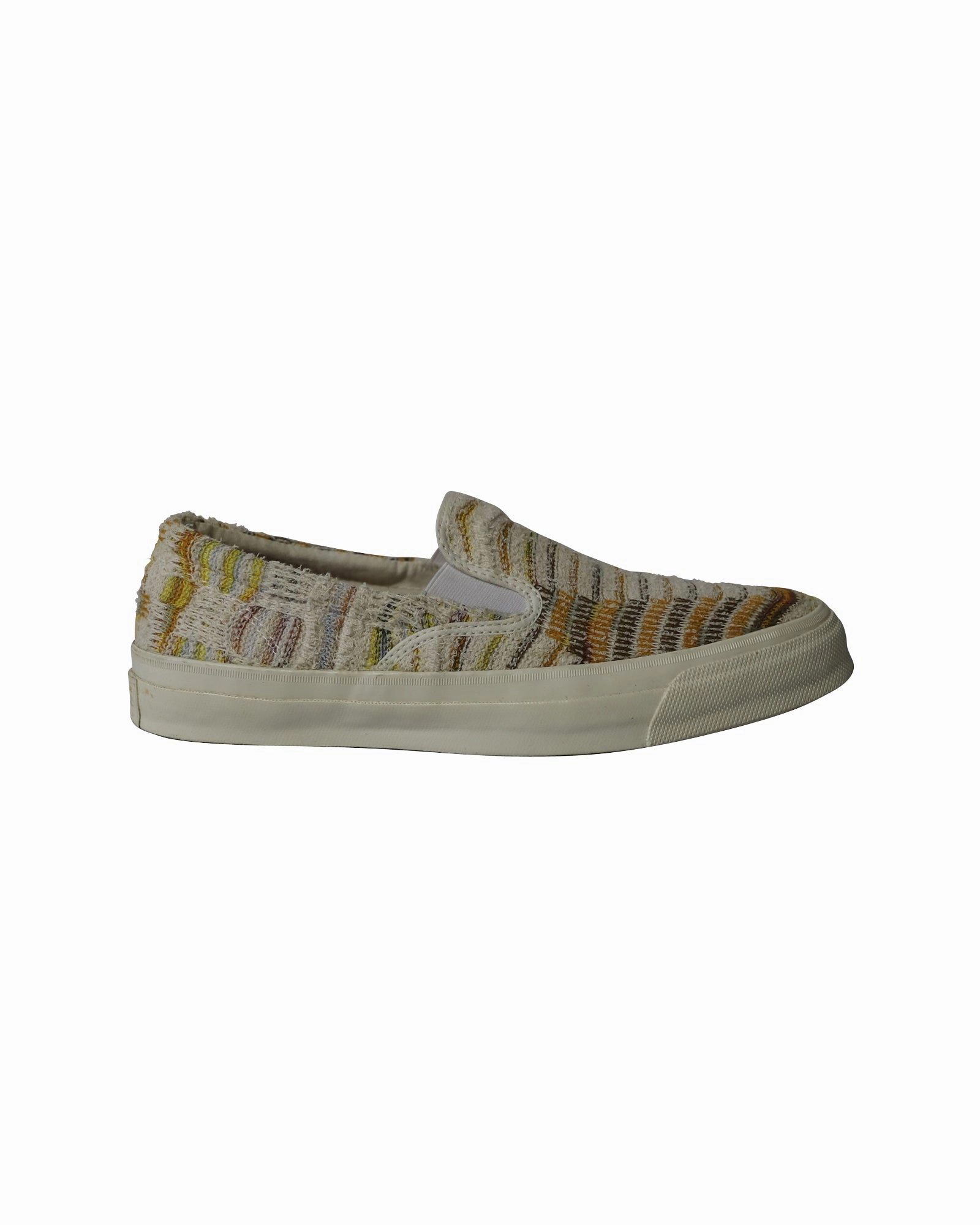Midfoot Stability Anti fungal Missoni x Converse Deckstar Slip-On Sneakers in Multicolor Cotton