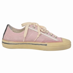 Golden Goose V-Star LTD Sneakers in Pink Suede Ankle Stabilization TPU Reinforcement