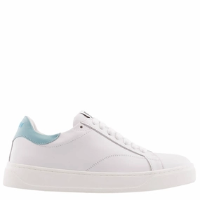Cross Walk Stylish Wear Lanvin DDB0 Leather Low-Top Sneakers