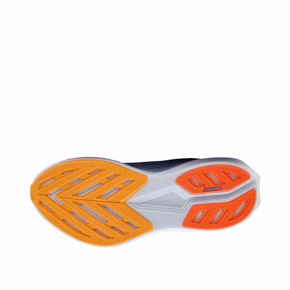 Brooks Women's Hyperion 3 Sneaker in Blue Heron/Orange/White Lifestyle Fit