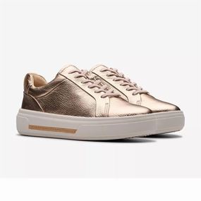 Soft Interior Cold Friendly Hollyhock Walk Casual Sneaker In Copper Metallic