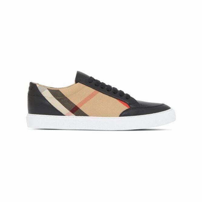 Burberry Leather New Salmond Women's Sneakers Abrasion Resistant Toe Caps Dual Zone Traction