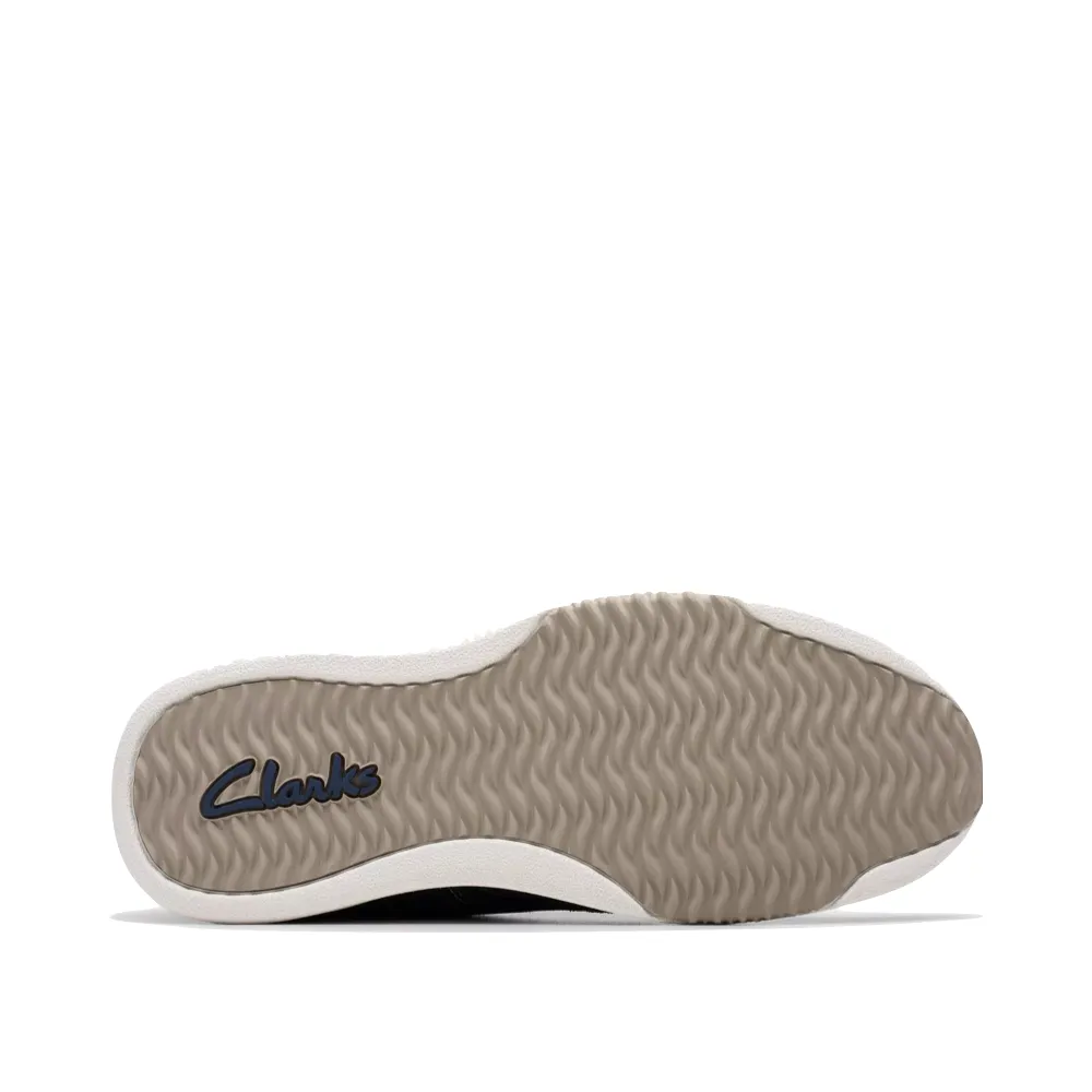 Clarks Men's Easeway Sport Sneaker in Navy Combination Dynamic Fit System Shock Diffusion Layer