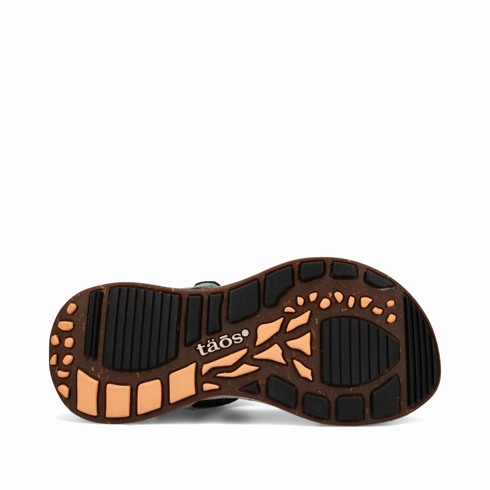 Taos Women's Super Side Sandal in Retro Embossed Multi Lake Step Zero Pressure