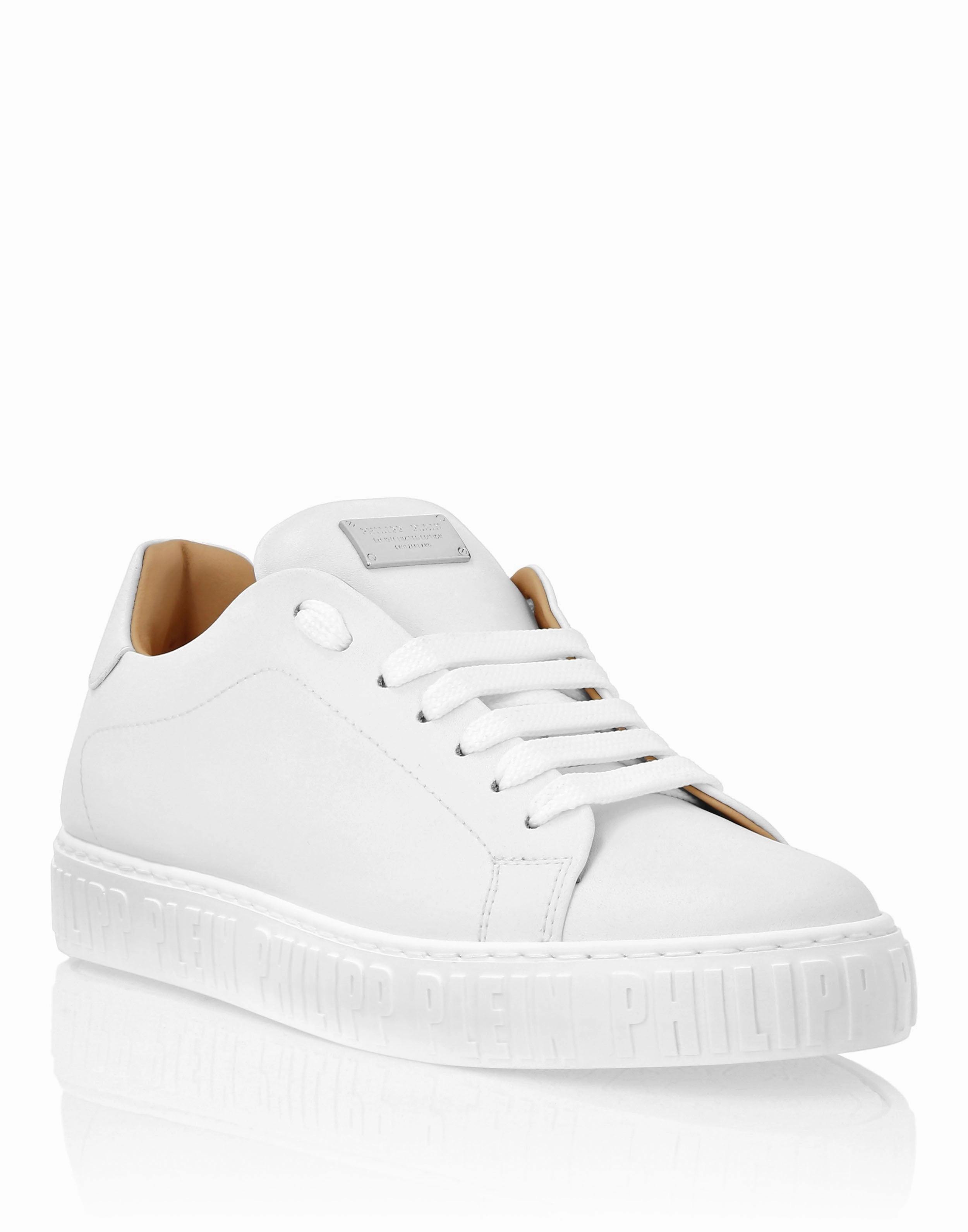 Nappa Leather Low Top Sneakers Balanced Build Daily Motion