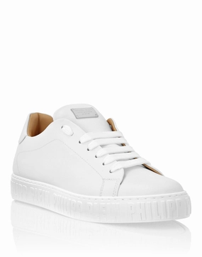 Nappa Leather Low Top Sneakers Balanced Build Daily Motion
