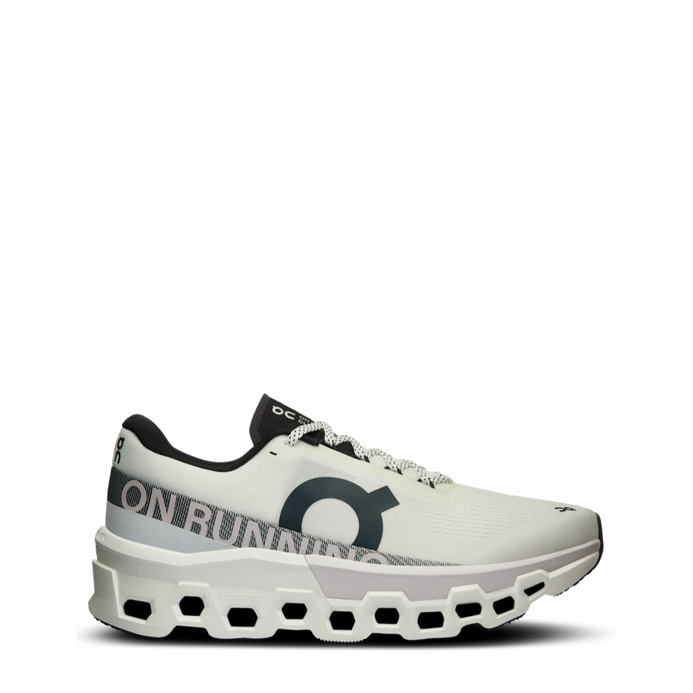 On Women's Cloudmonster 2 Sneaker in White/Frost Stone Hike Daily Wear