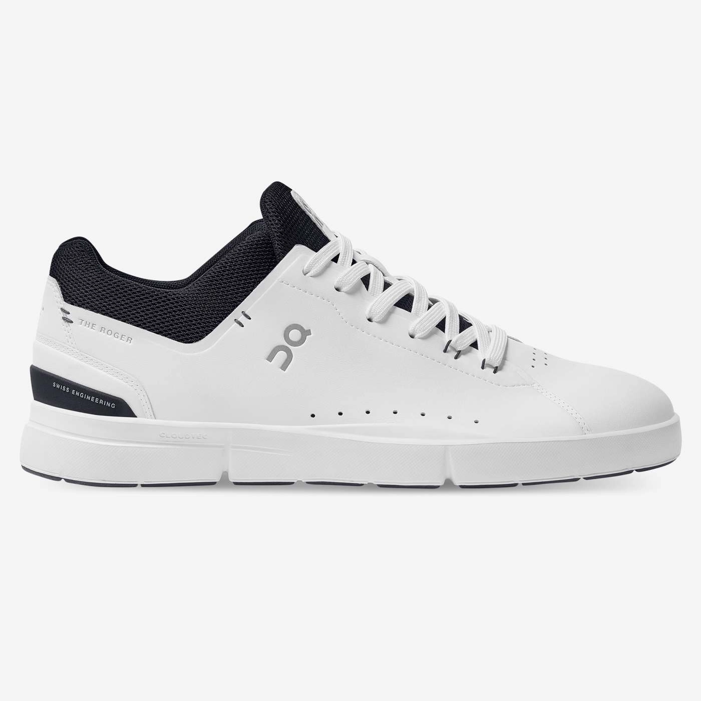 On Running Men's The Roger Advantage Shoes - White / Midnight Tear Resistant Knit