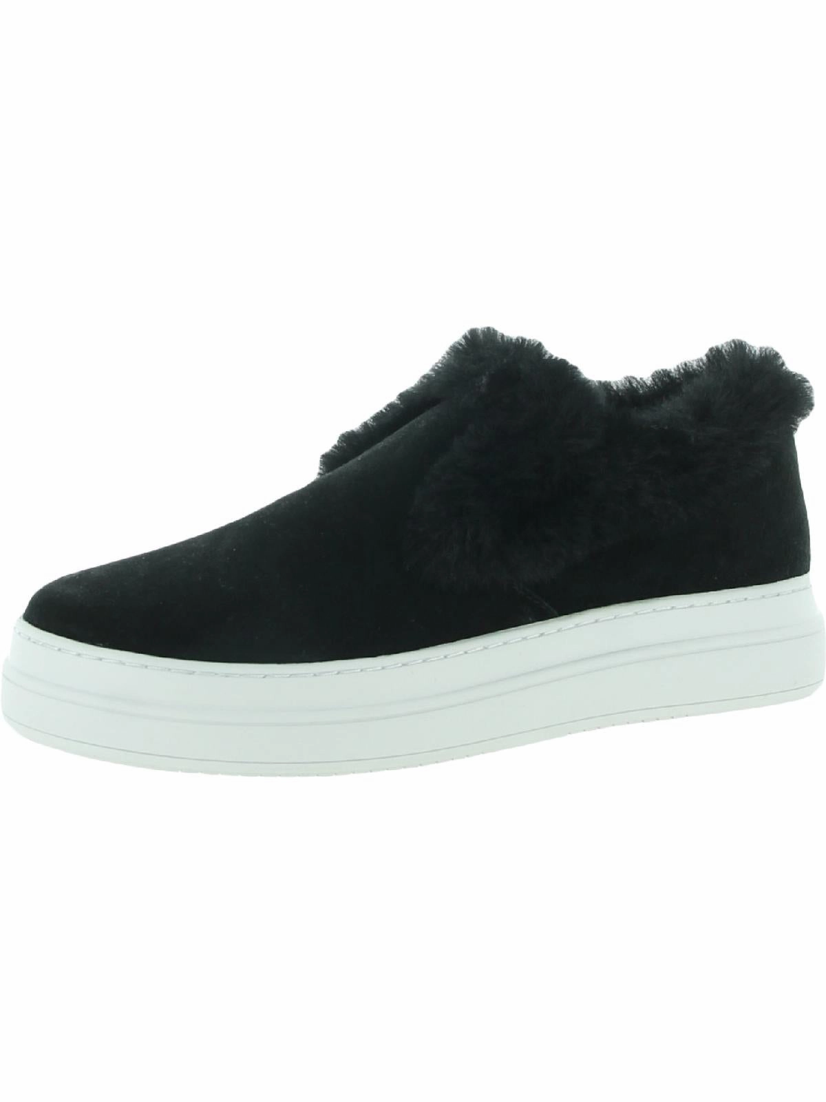 Neel Womens Suede Lifestyle Slip-On Sneakers Side Grip
