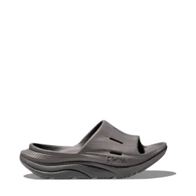 Hoka Ora Recovery Slide 3 Sandal in Grey Foot Daily Route Trek