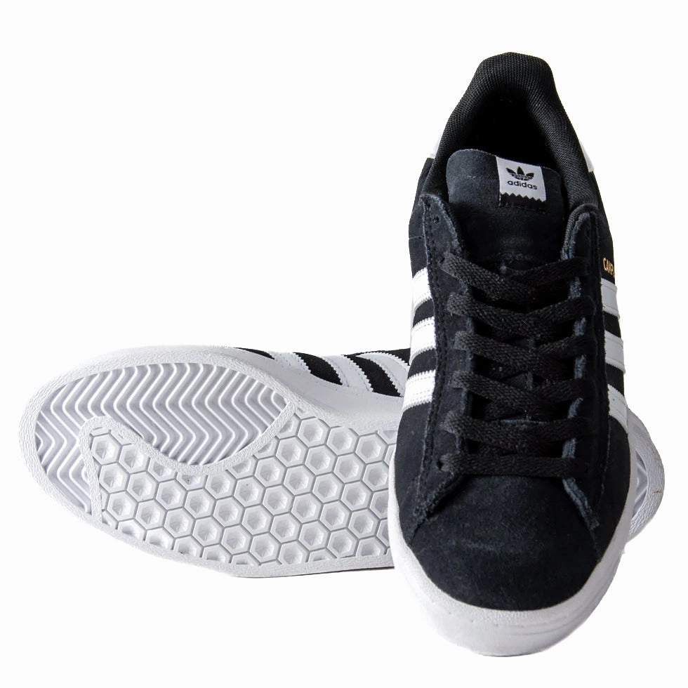 Adidas - Campus ADV (Black/White/White) *SALE style - statement Pressure Relief Channels