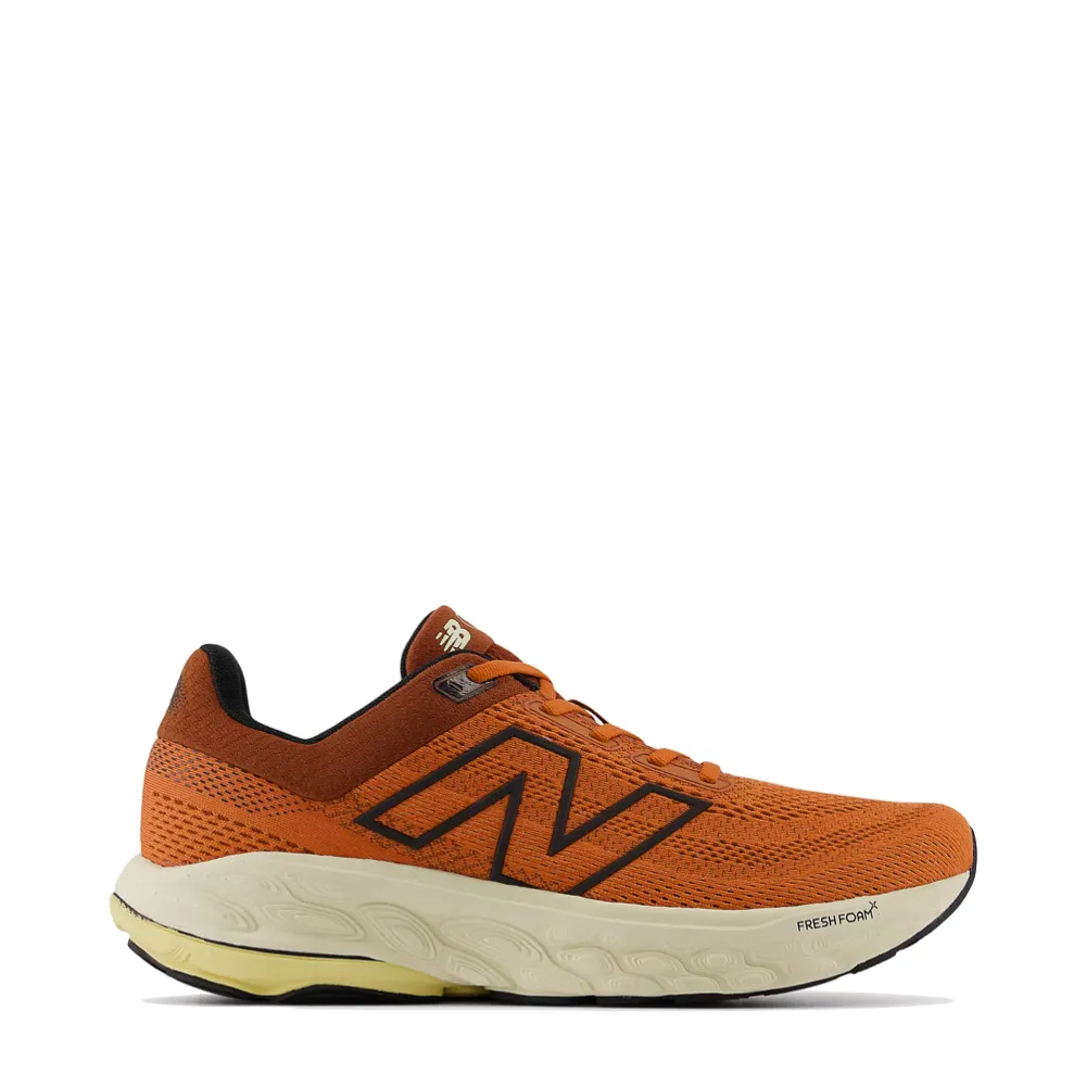 Stroll Ready New Balance Men's Fresh Foam X 860v14 Sneaker in Infield Clay with Relic Brown and Black