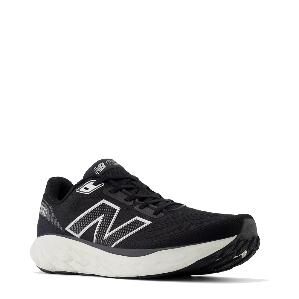 New Balance Men's Fresh Foam X 880v14 in Black with Sea Salt and Silver Metallic Sunny Wear