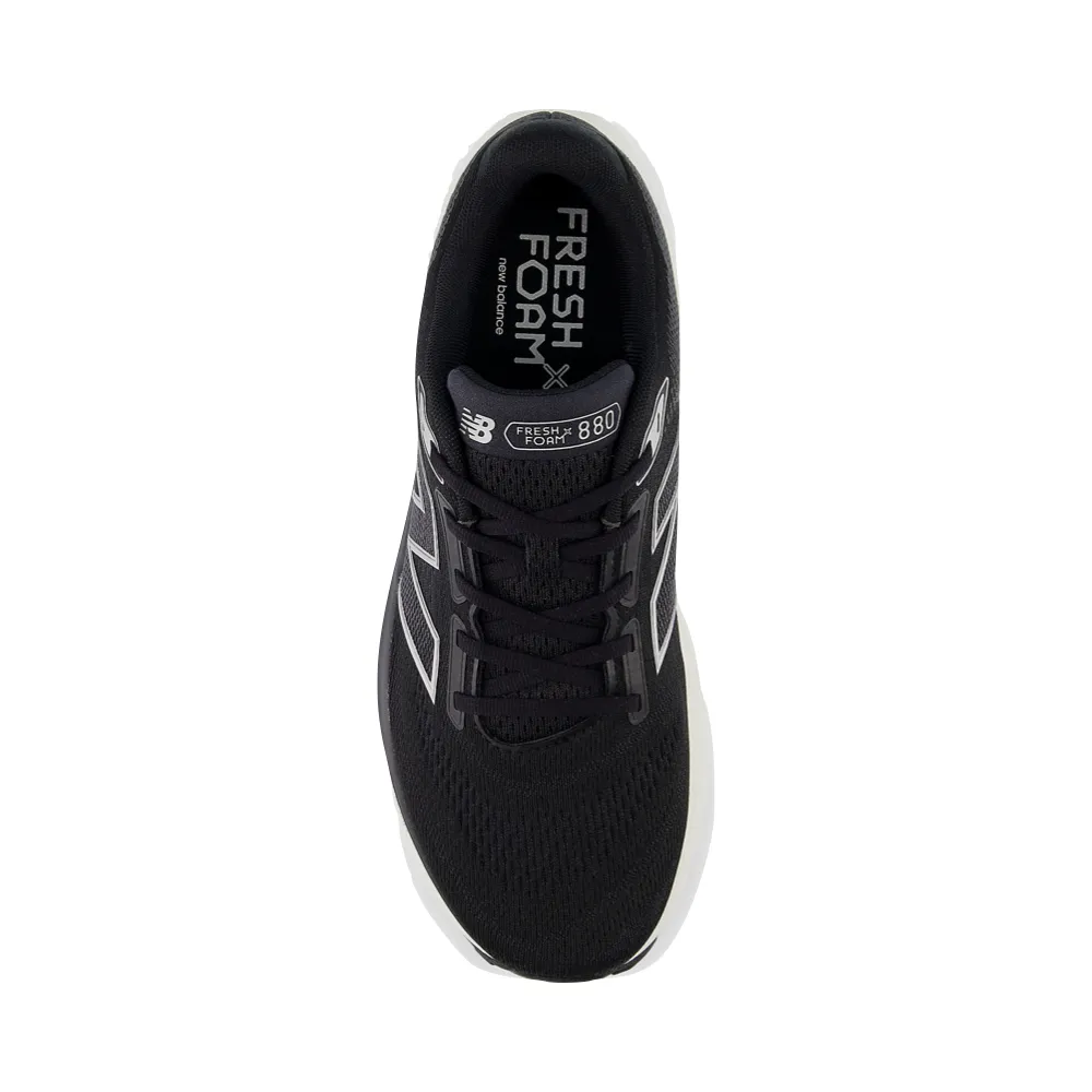New Balance Men's Fresh Foam X 880v14 in Black with Sea Salt and Silver Metallic Cool Urban Harbor Walk