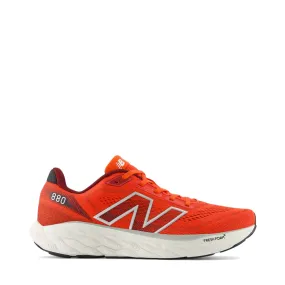 New Balance Men's Fresh Foam X 880v14 in Neo Flame with Mercury Red Lace Free Coastal Style