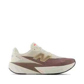 Reinforced toe New Balance Men's FuelCell Rebel v5 Sneaker in Angora with Earth Shadow and Sea Salt