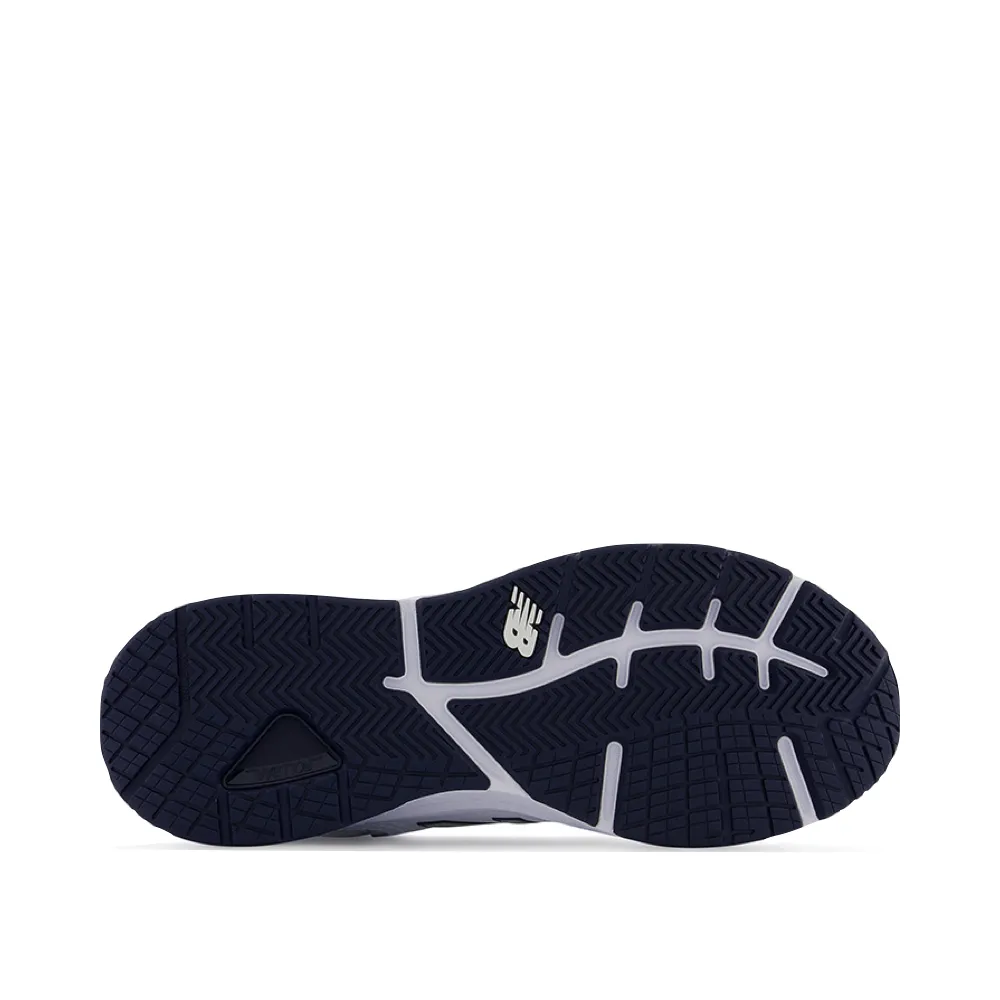 New Balance Men's MX857V3 Sneaker in White/Navy Sleek Frame