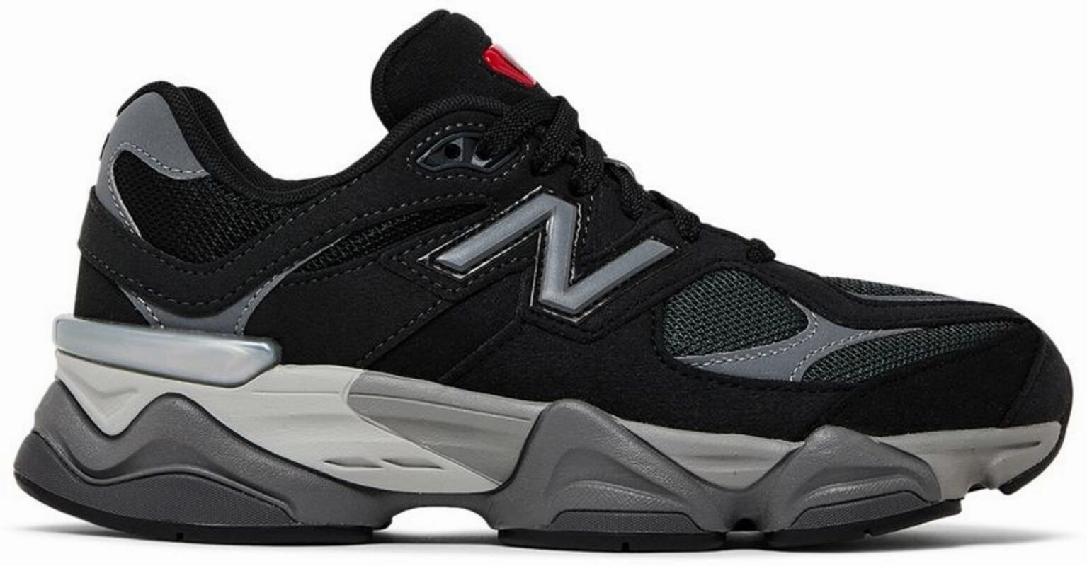 Structured shock absorption New Balance 9060 Black Grey Women's
