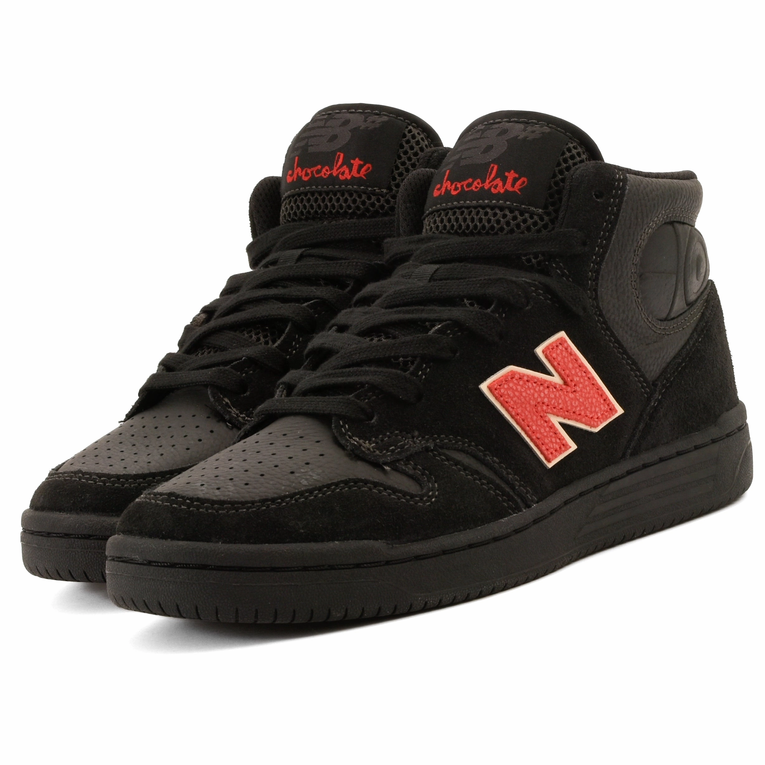 New Balance - 480 HCH (Black/Red) textured - finish shoes