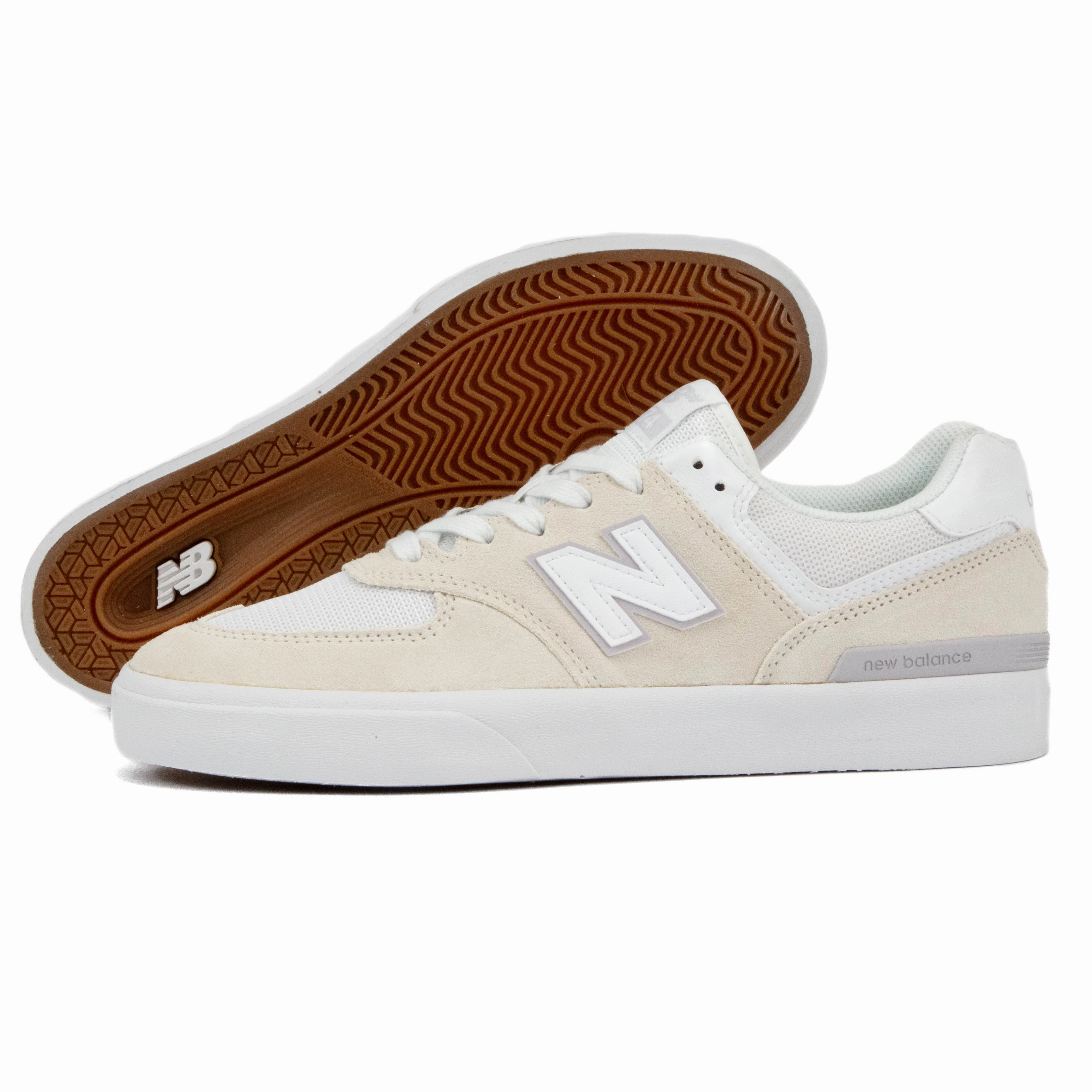 sweat - management shoes Rockered Profile New Balance - 574 VOW (White/White)