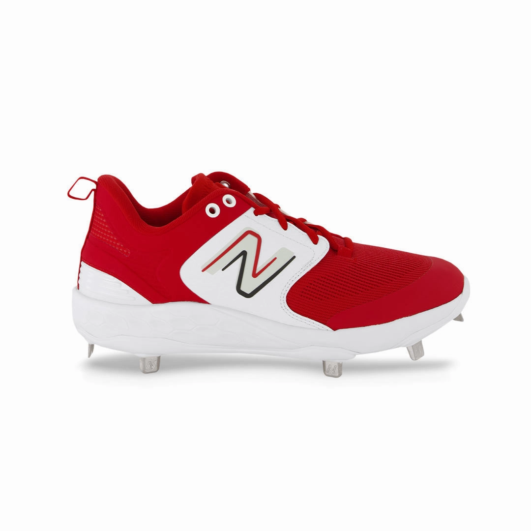 New Balance - Unisex Fresh Foam X 3000 V6 Metal Baseball Cleats (L3000TR6-D) Soft Padding Gel Cushioning
