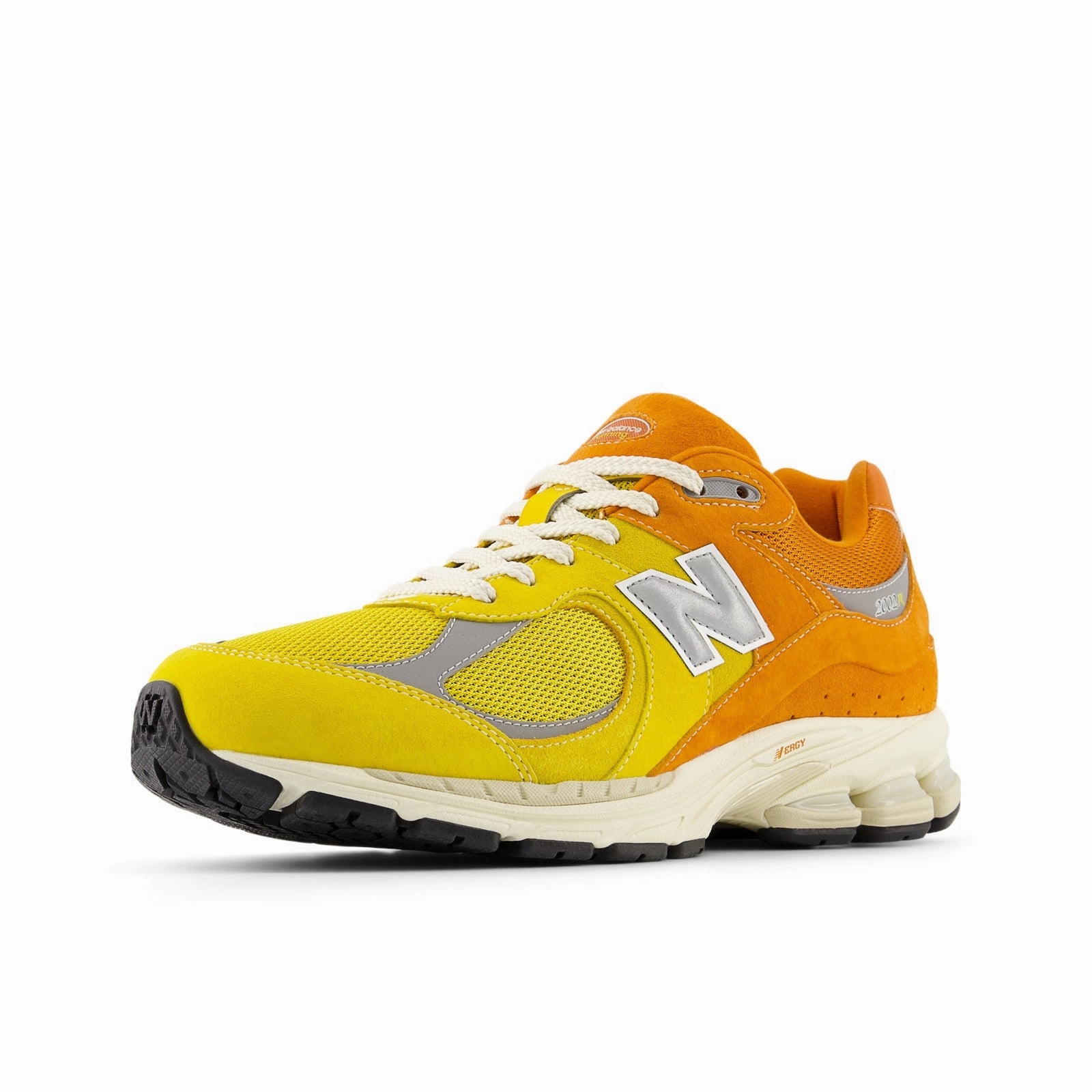 Pronation Control evening running gear New Balance Men's 2002R Shoes - Ginger Lemon / Classic Orange / Shadow Grey