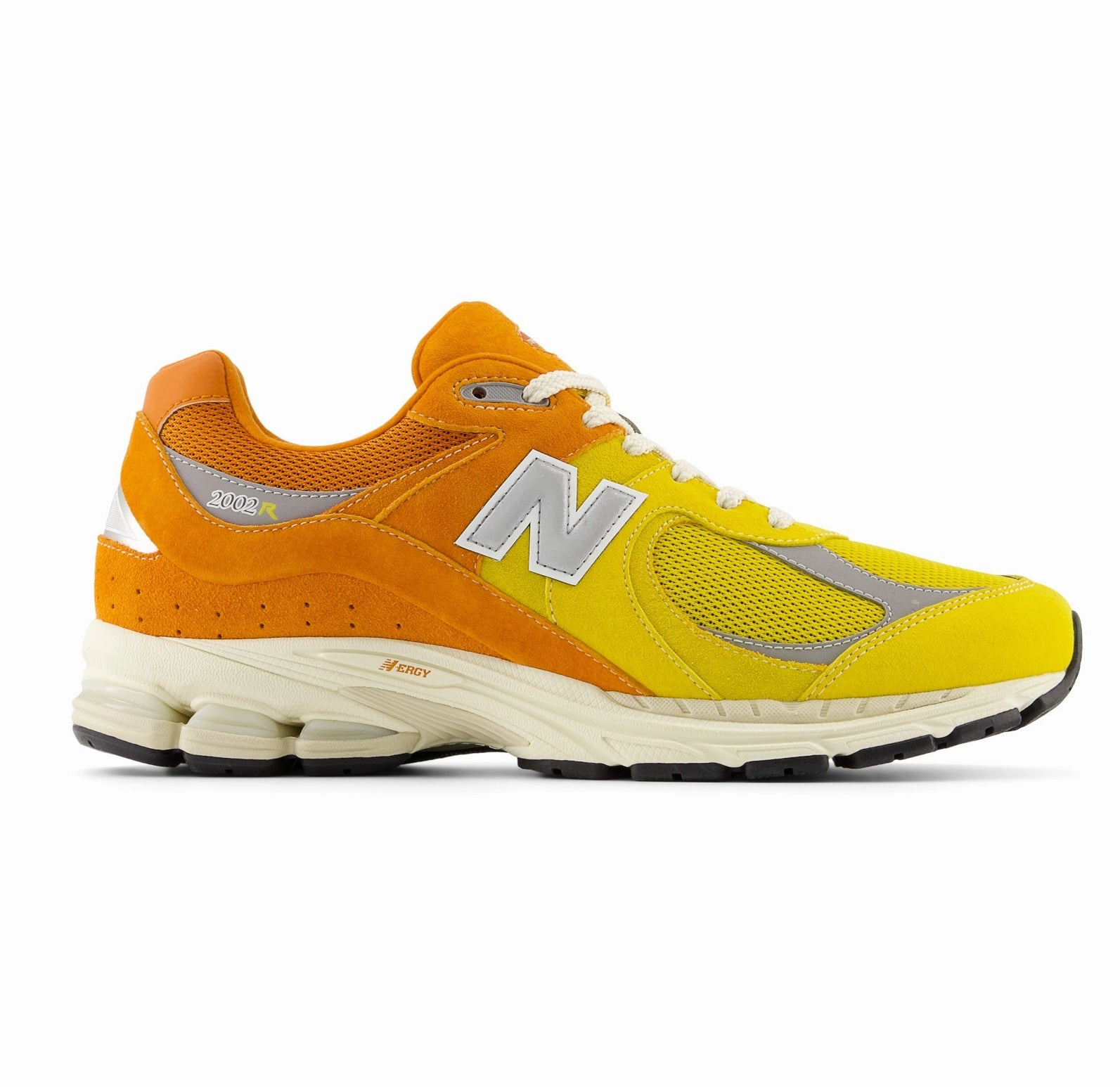 New Balance Men's 2002R Shoes - Ginger Lemon / Classic Orange / Shadow Grey Night running safety
