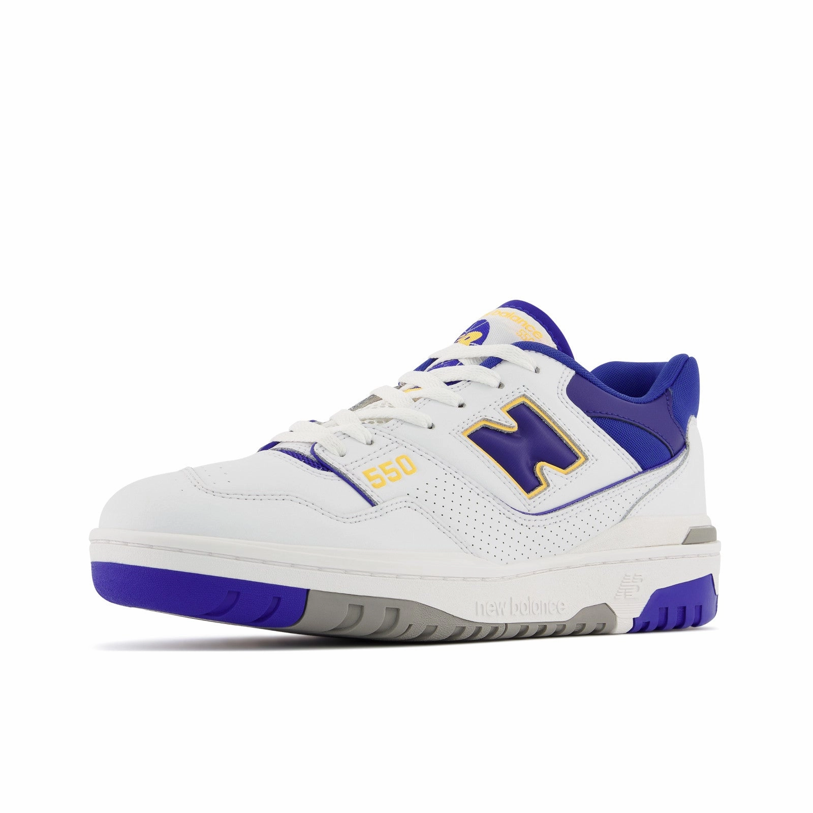 New Balance Men's 550 Lakers Shoes - White / Purple / Gold EnhancedGrip cross - training - versatility