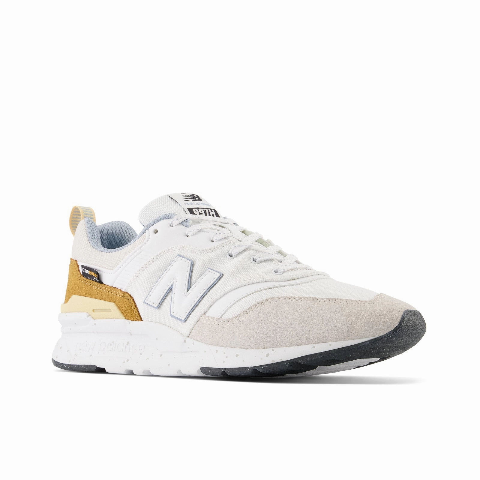 New Balance Men's 997H Shoes - Indigo / White / Orange multipurpose - shoes Engineered Knit Upper