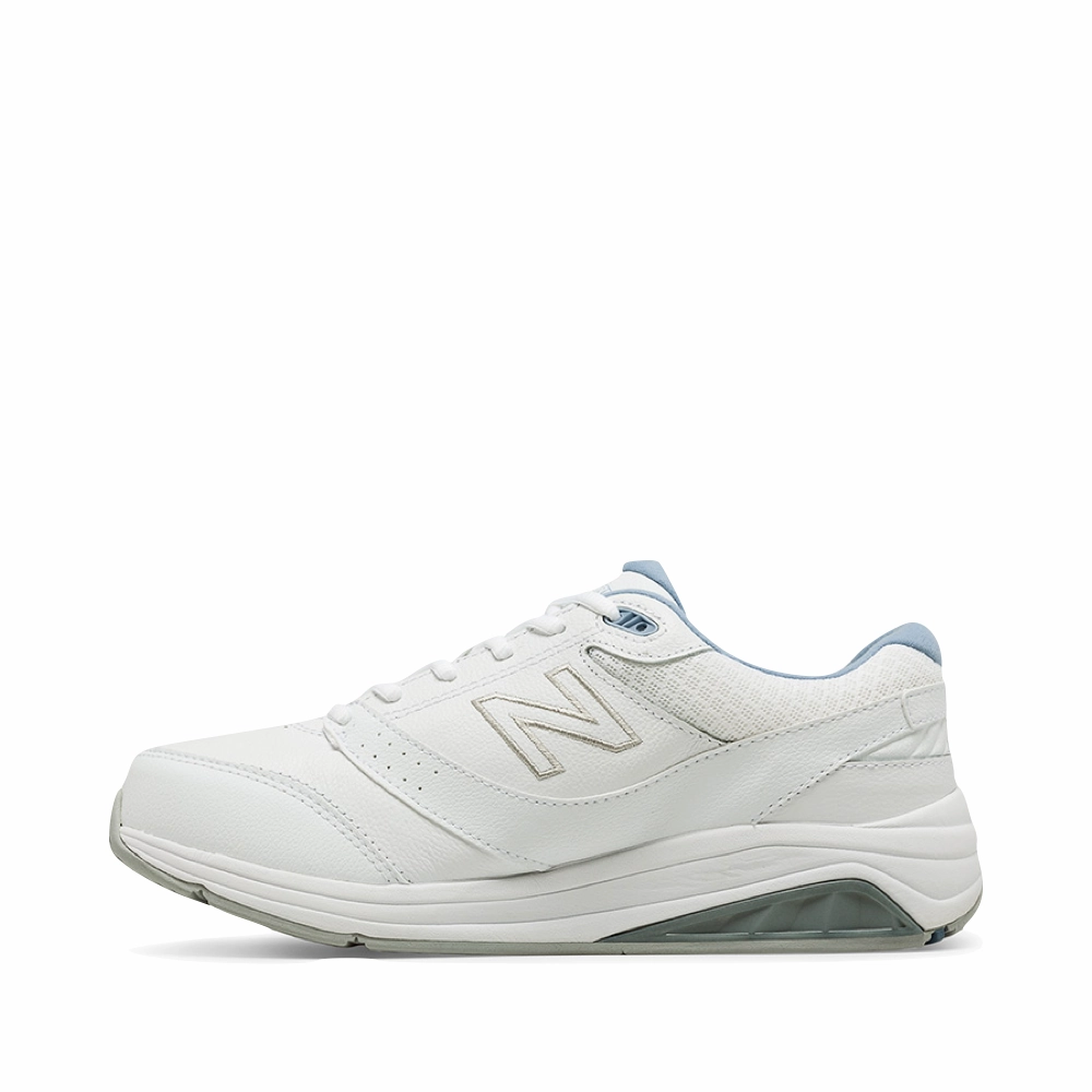 Light Sole Side Support New Balance Women's 928v3 Leather Sneaker in White