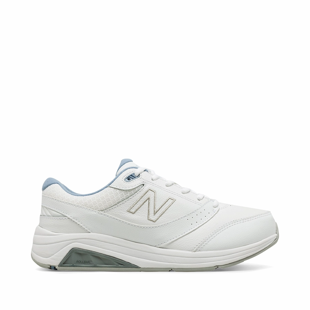 New Balance Women's 928v3 Leather Sneaker in White Quick Step