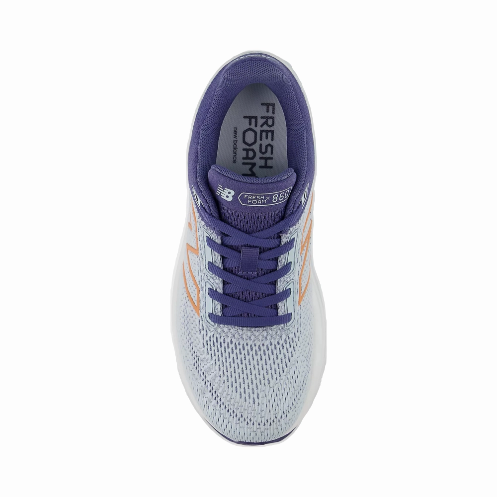 New Balance Women's Fresh Foam X 860v14 Sneaker in Frosted Glass with Dream State and Peach Nectar Kick Off Wear-Ready Shoes