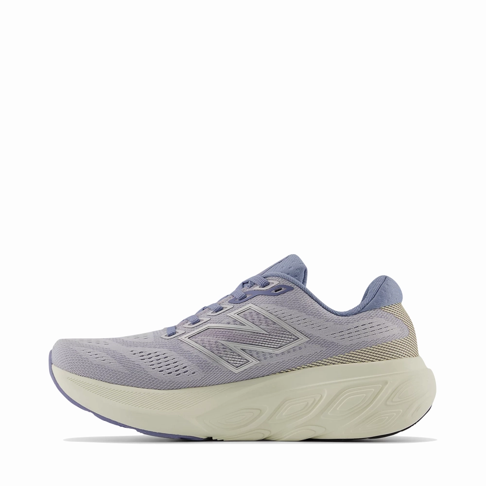Peak Path Flexible Sole Design New Balance Women's Fresh Foam X 880v15 Sneaker in Pearl Grey with Dusk Shower and Calcium