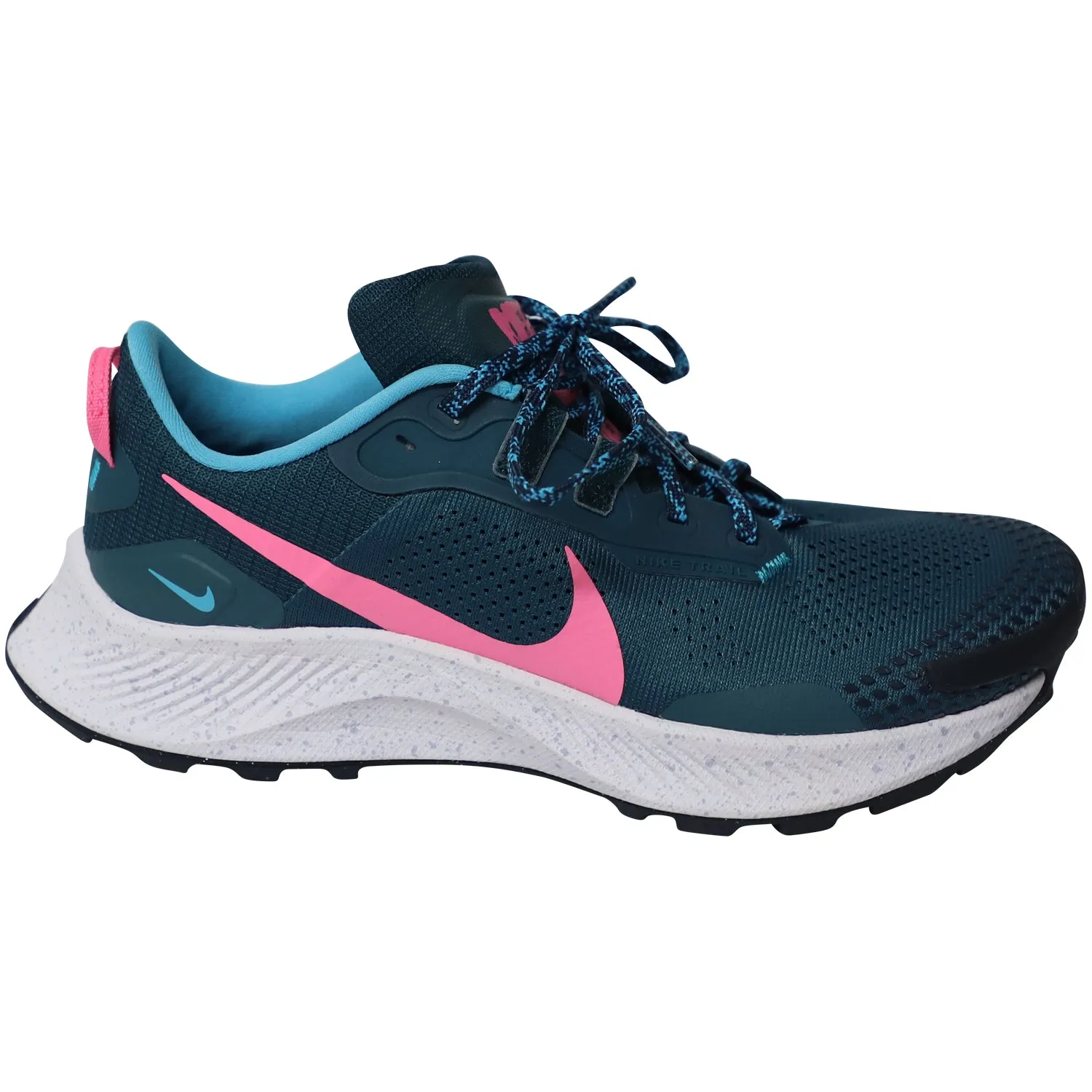 Nike Pegasus Trail 3 in Dark Teal Nylon SculptedDesign Reinforced Eyelet Construction