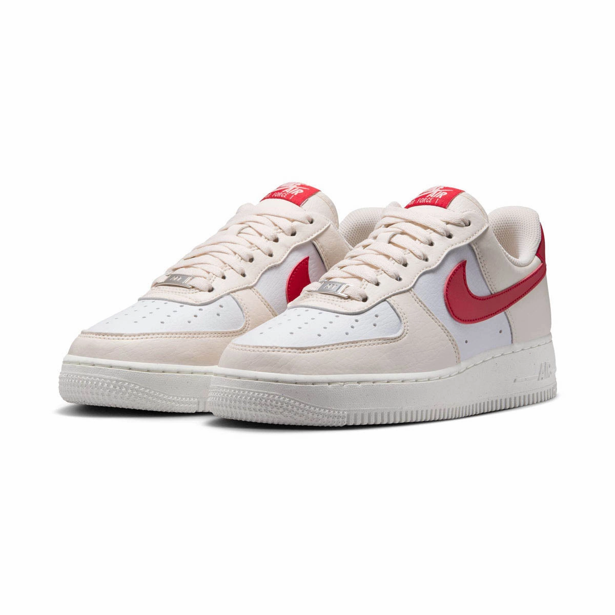 Nike Air Force 1 '07 Next Nature 'Pale Ivory University Red' Women's Shoes Errand Fit Ultra Durable Midsole