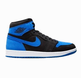 Comfort support CloudTec Nike Men's Air Jordan 1 High Shoes - Black / Royal Blue / White