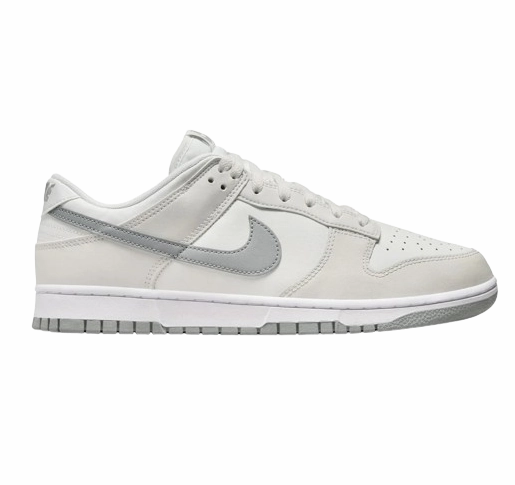 Nike Men's Dunk Low Retro Shoes - Summit White / Light Smoke Grey windproof - design shoes Elastic Edge Guarding