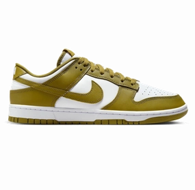 Nike Men's Dunk Low Retro Shoes - White / Pacific Moss running in urban areas Dynamic