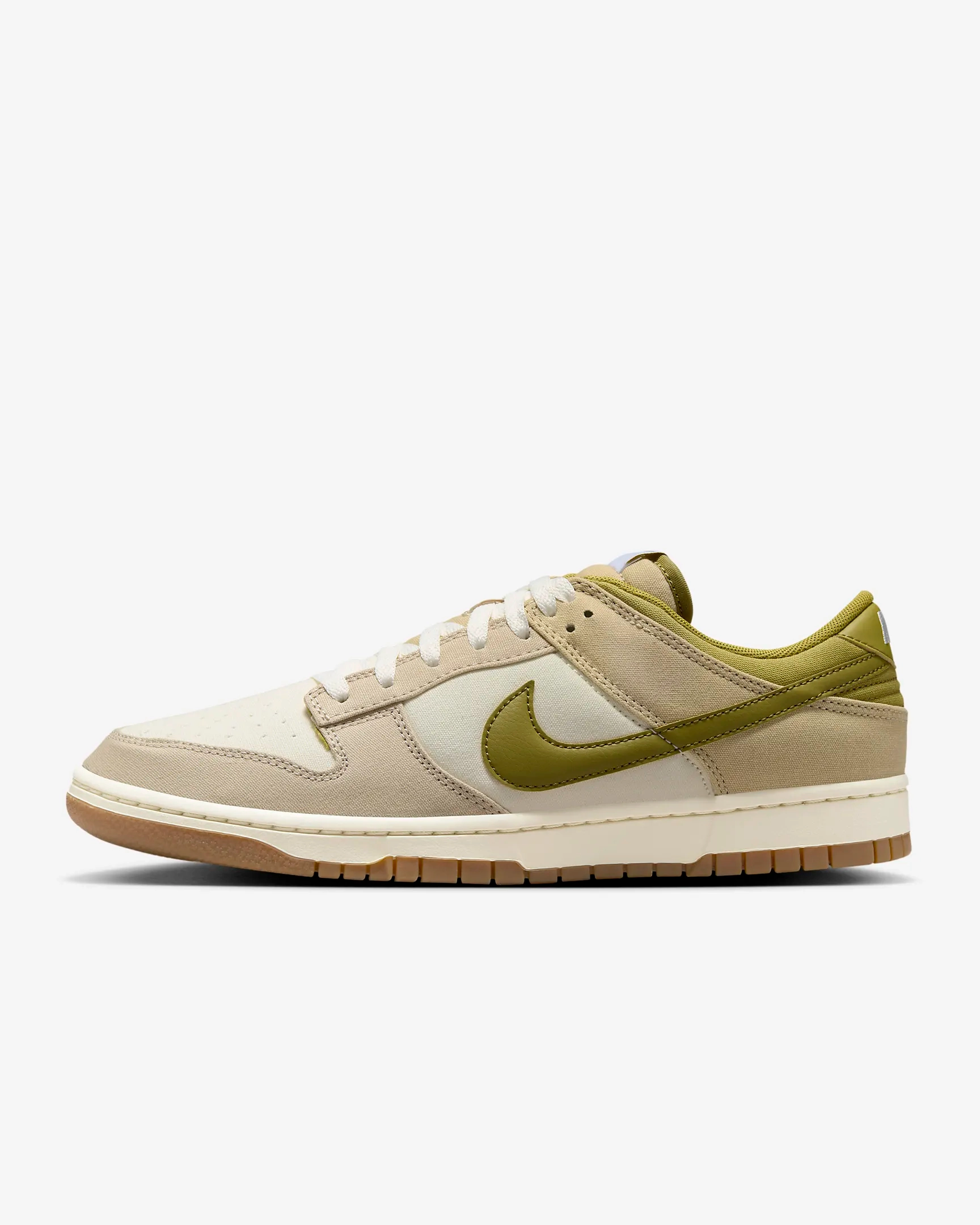 Bonded Overlays second - hand shoes Nike Men's Dunk Low Shoes - Sail / Cream II / Limestone / Pacific Moss