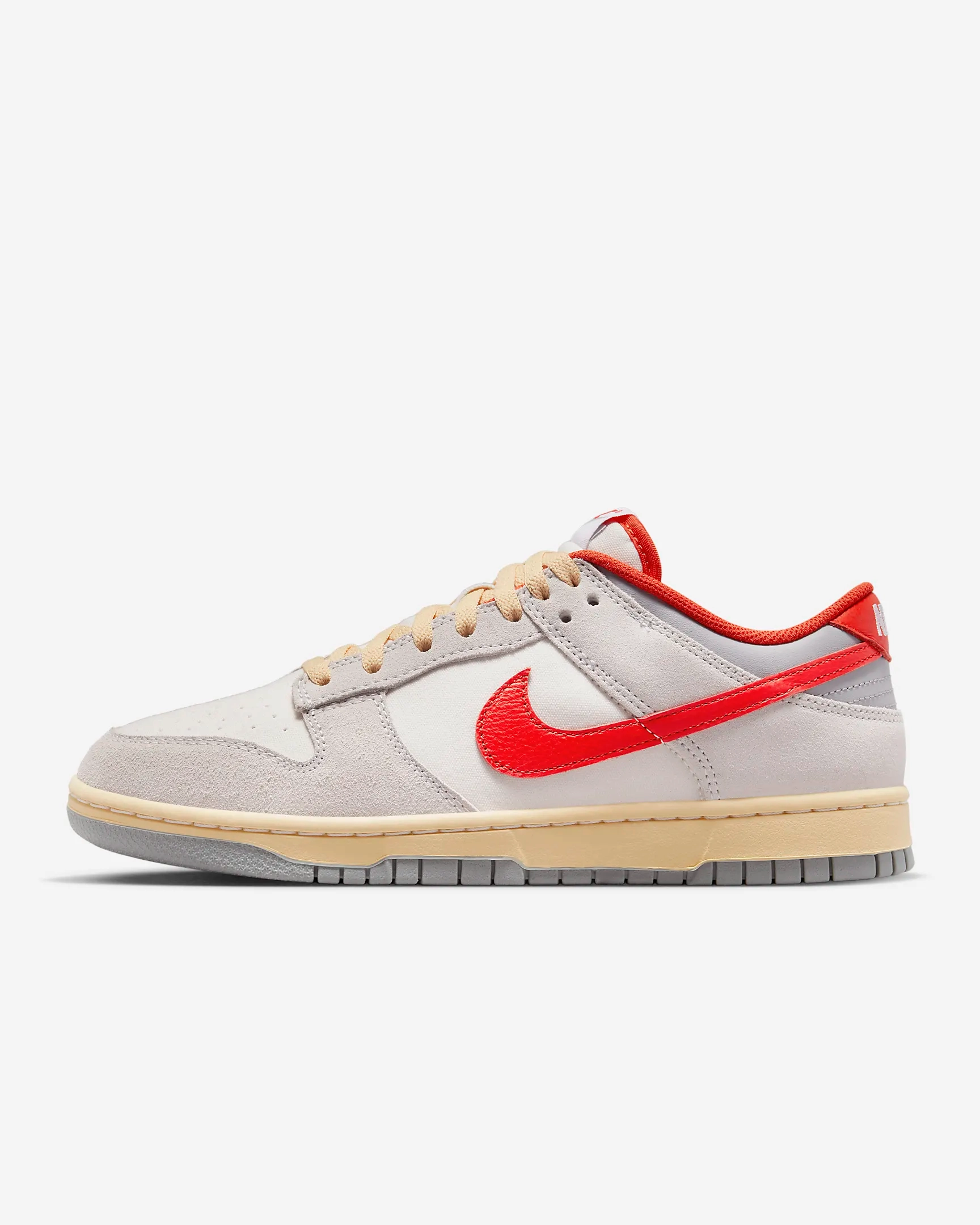 Giftable Nike Men's Dunk Low Shoes - Sail / Photon Dust / Light Smoke Grey / Picante Red