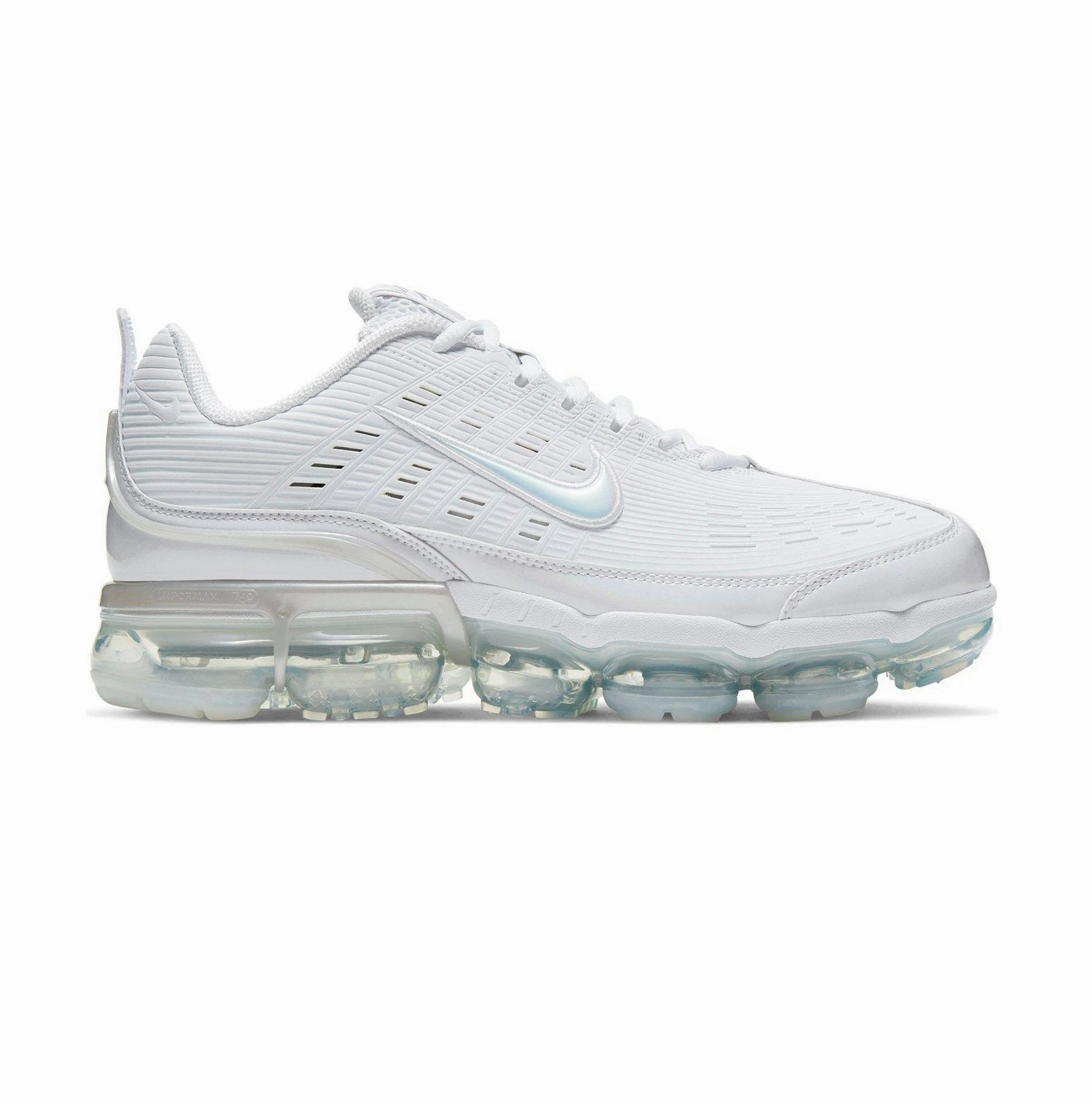 Nike Men's Vapor Max 360 Shoes - Triple White Smooth Motion Jogging Comfort