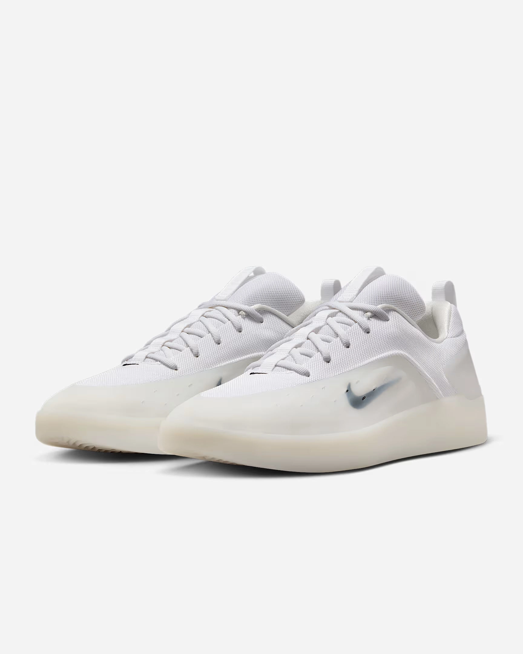 Nike SB - Zoom Nyjah 4 (White/White) AirCushion supportive foam shoes