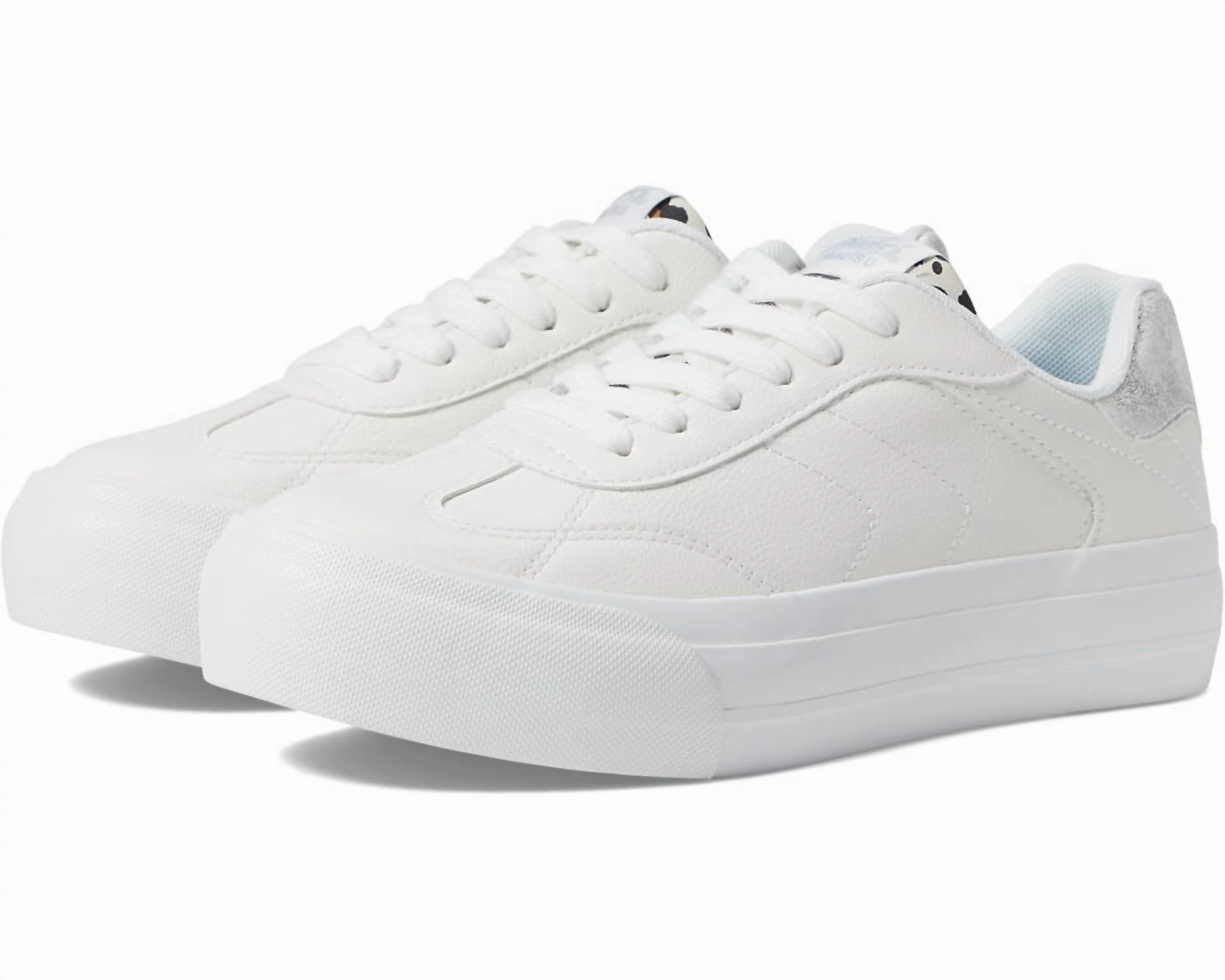 Women's Smash Sneaker In White Ella/reese/off White Panthera Weatherproof Footwear