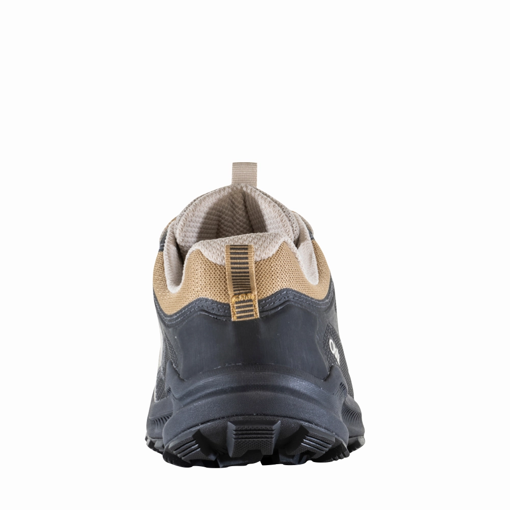 Oboz Women's Katabatic Low Hiker in Snow Leopard Tan/Black Strike Hike Drill Step