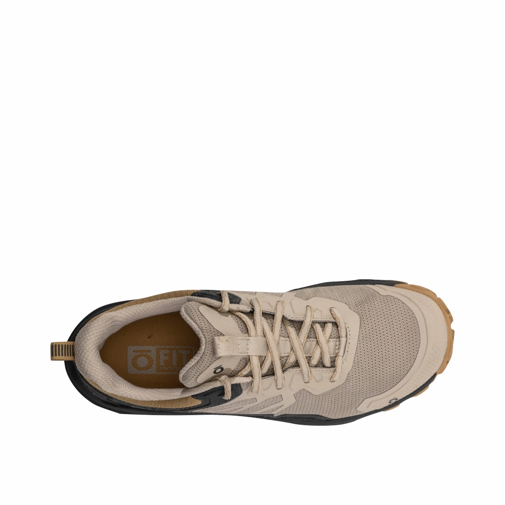 Oboz Women's Katabatic Low Hiker in Snow Leopard Tan/Black Comfortable Padding