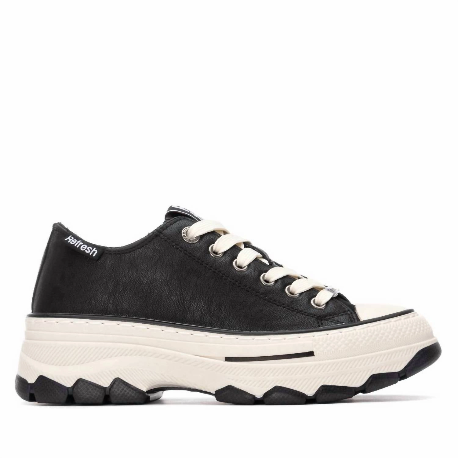 Women's Refresh 173079 Sneakers In Black Plush traction Pressure Ease
