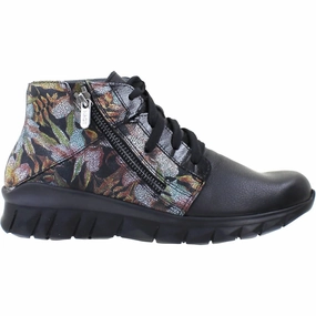 Women's Polaris Sneakers In Soft Black/floral High Arch