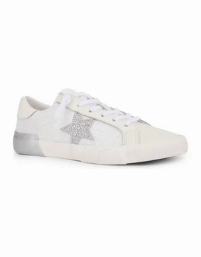 Women's Mag Sneakers - Medium In White Pearls On The Go Extended Heel Support