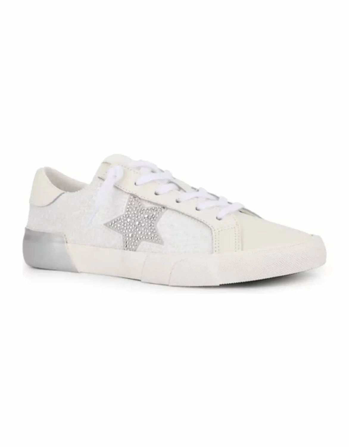 Orthopedic Fit Women's Mag Sneakers - Medium In White Pearls